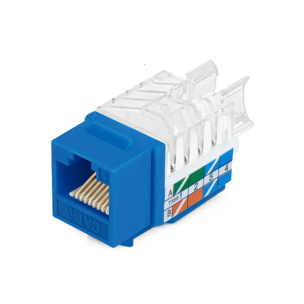 45 Angled CAT6 RJ45 Keystone Jack