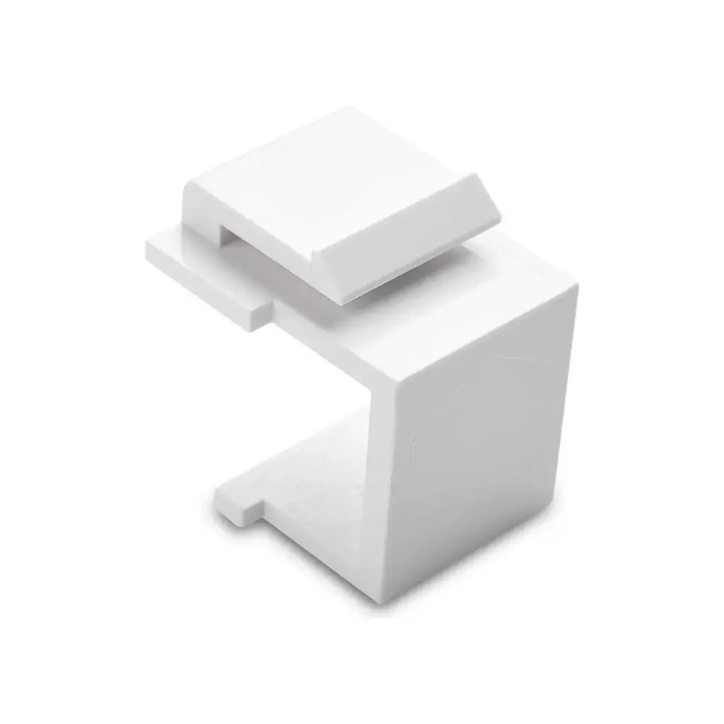 Blank Keystone Jack Insert White