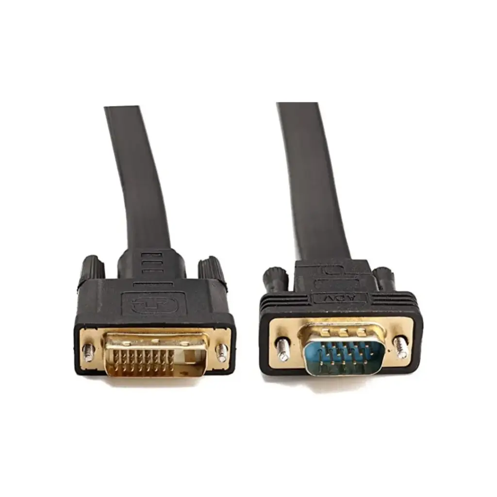 CABLEDECONN Active DVI-D Dual Link 24+1 Male to VGA Male Video