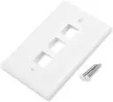 Cable Matters Keystone Wall Plate 3-Port