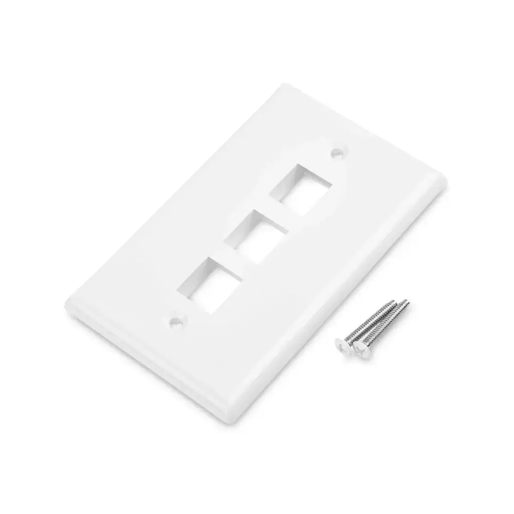 Cable Matters Keystone Wall Plate 3-Port