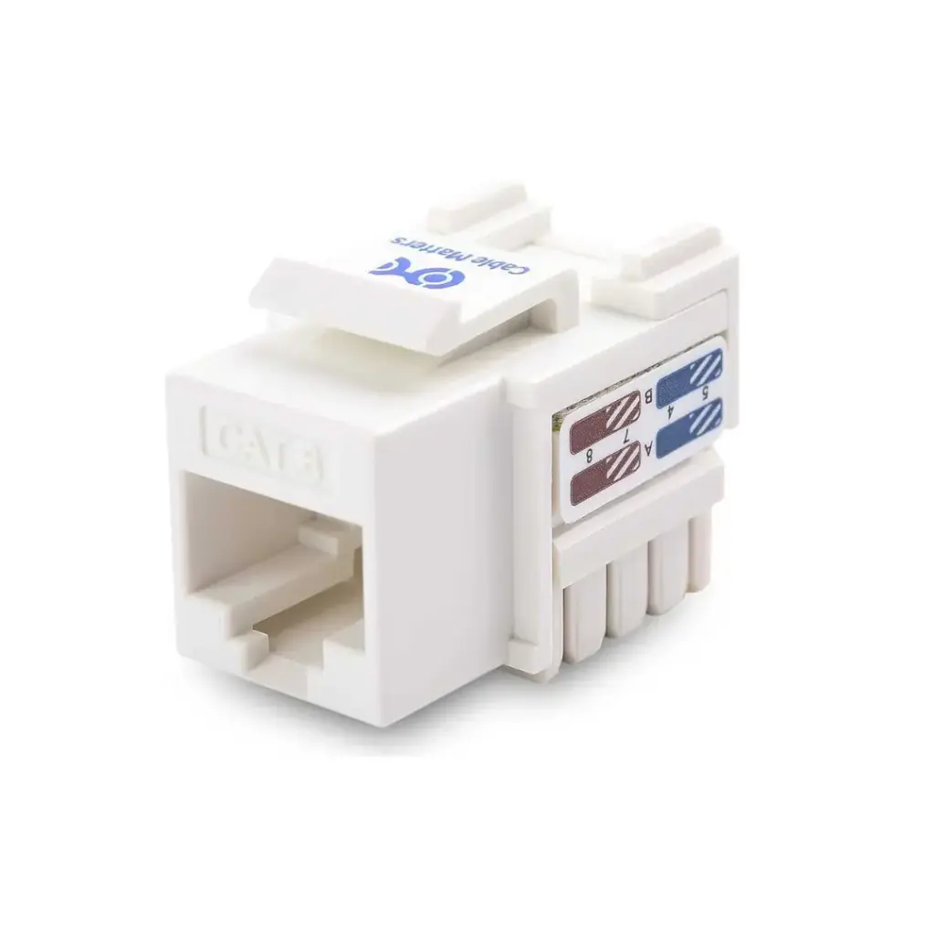 Cable Matters RJ45 Keystone Jack White