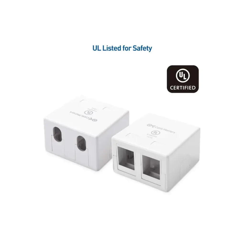 Cable Matters Surface Mounted Box 2-Port