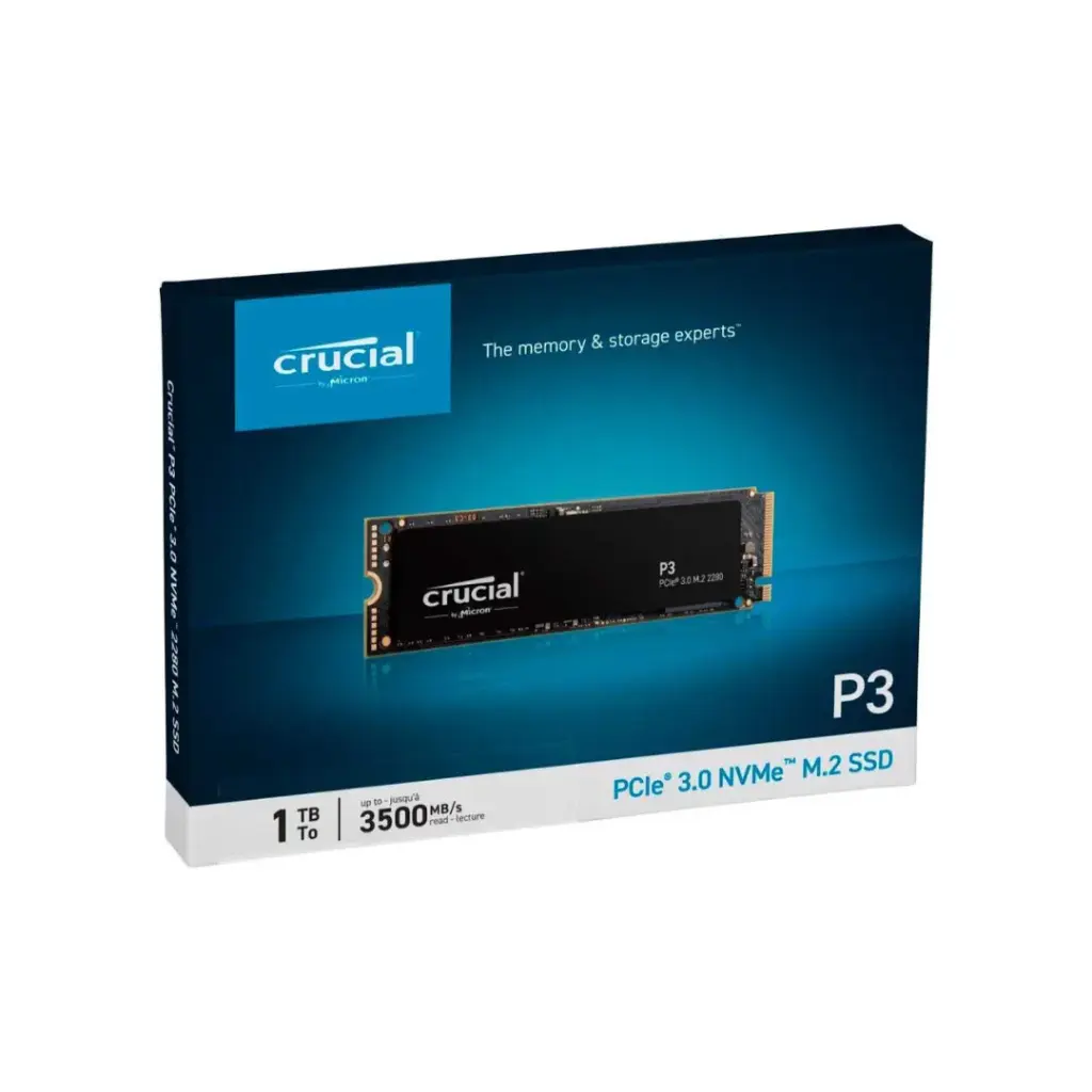 Crucial P3 1TB PCIe Gen3 M.2 SSD