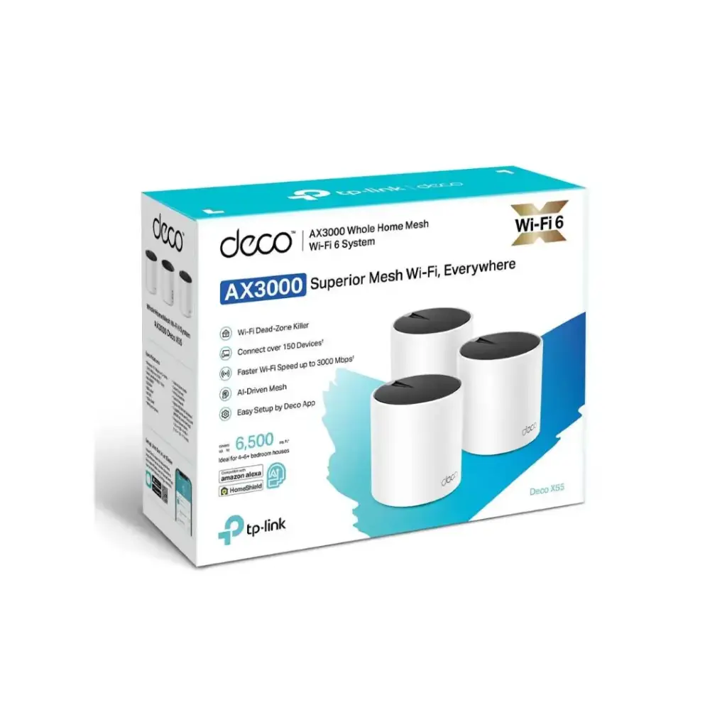TP-Link Deco AX3000 WiFi 6 Mesh System (Deco X55)