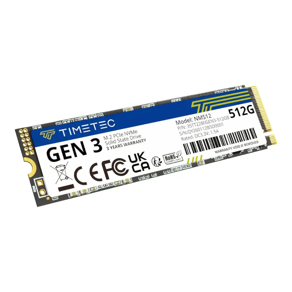Timetec 512GB PCIe Gen3 M.2 SSD