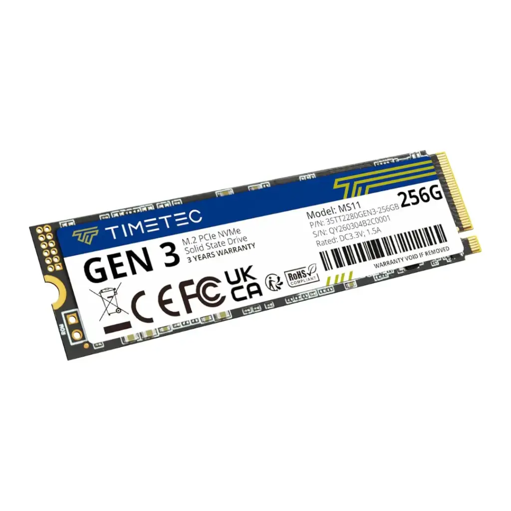 Timetec 256GB PCIe Gen3 M.2 SSD