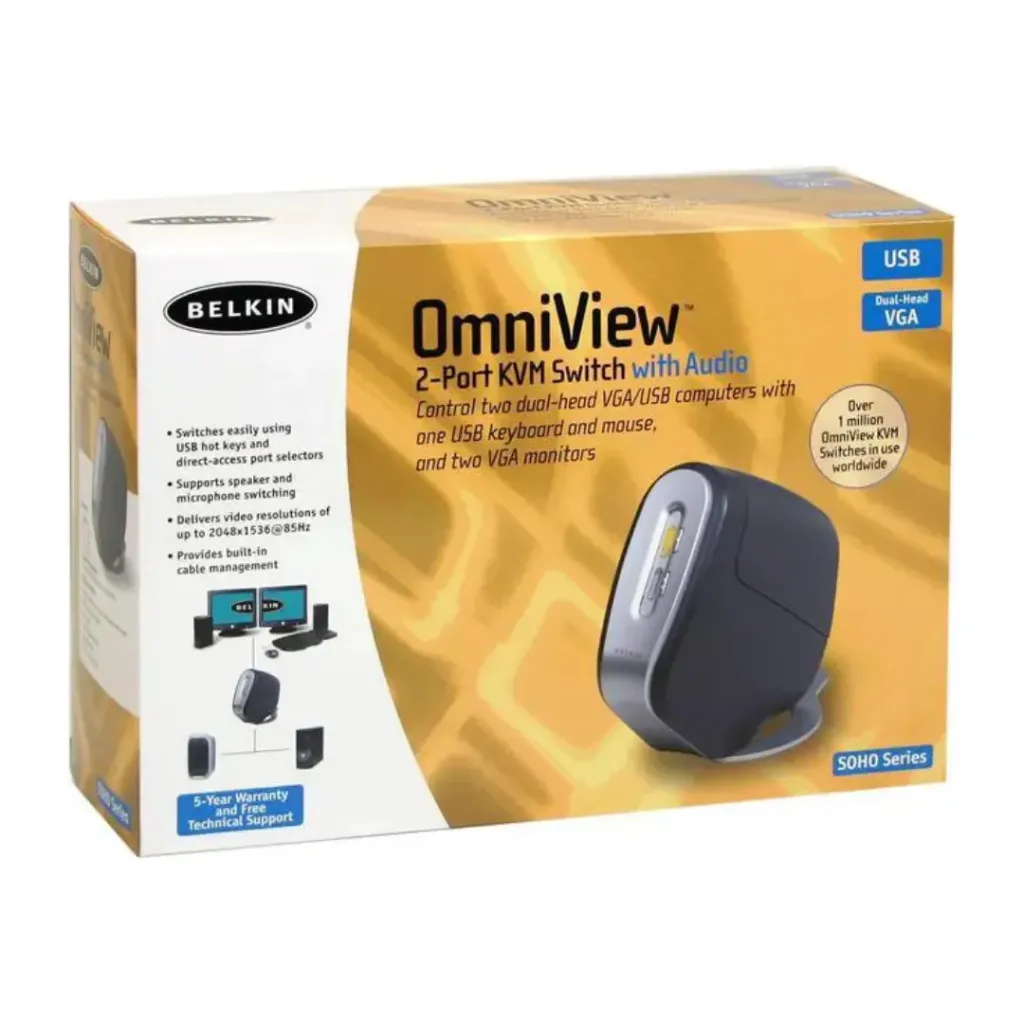 Belkin OmniView 2-port KVM Switch