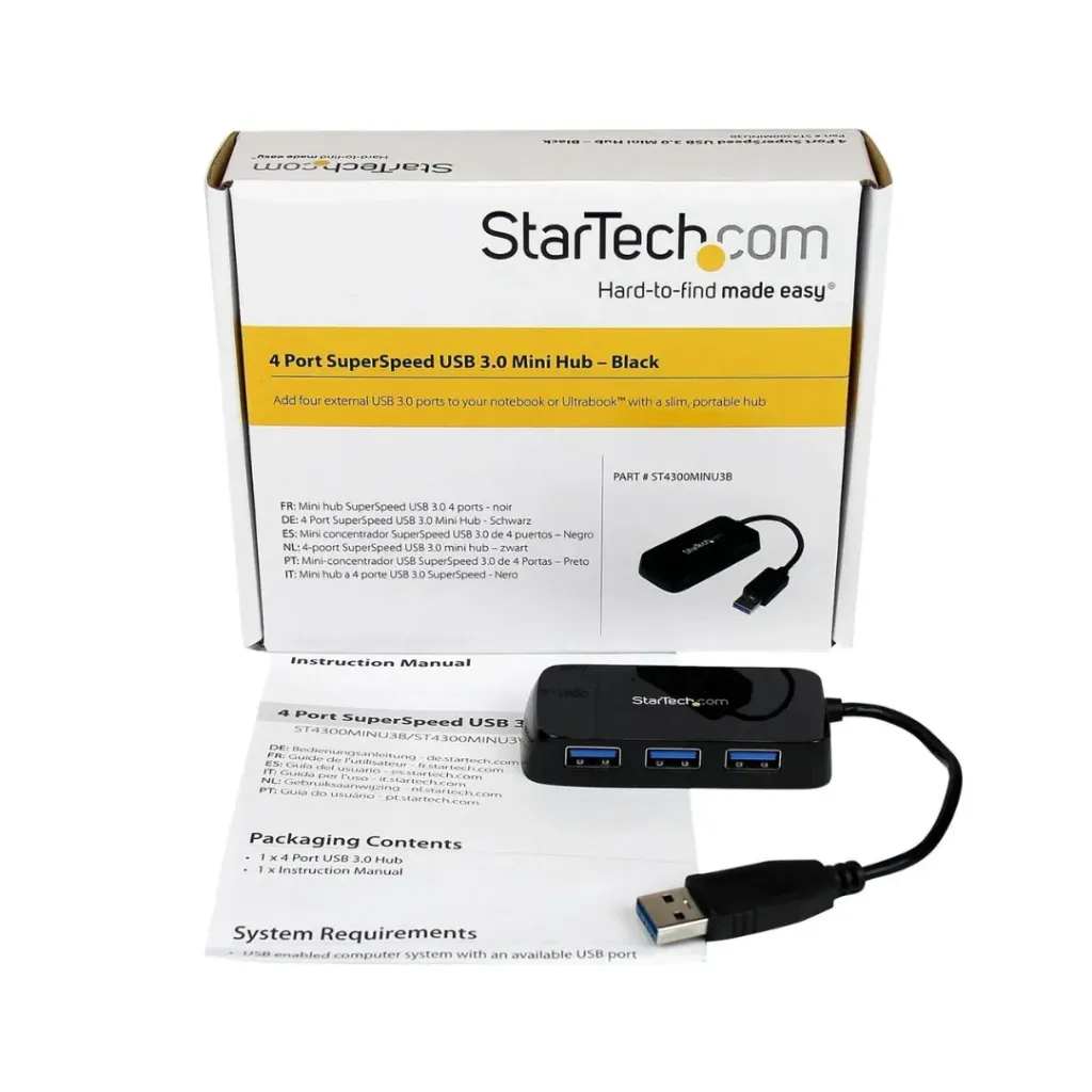 StarTech.com 4-Port USB 3.0 Mini Hub