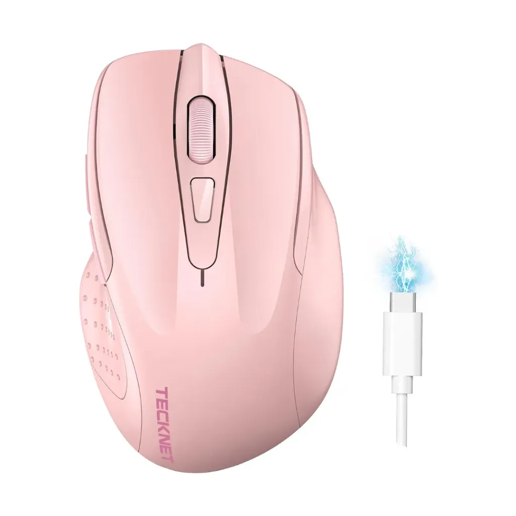 Tecknet Wireless Mouse (Pink)