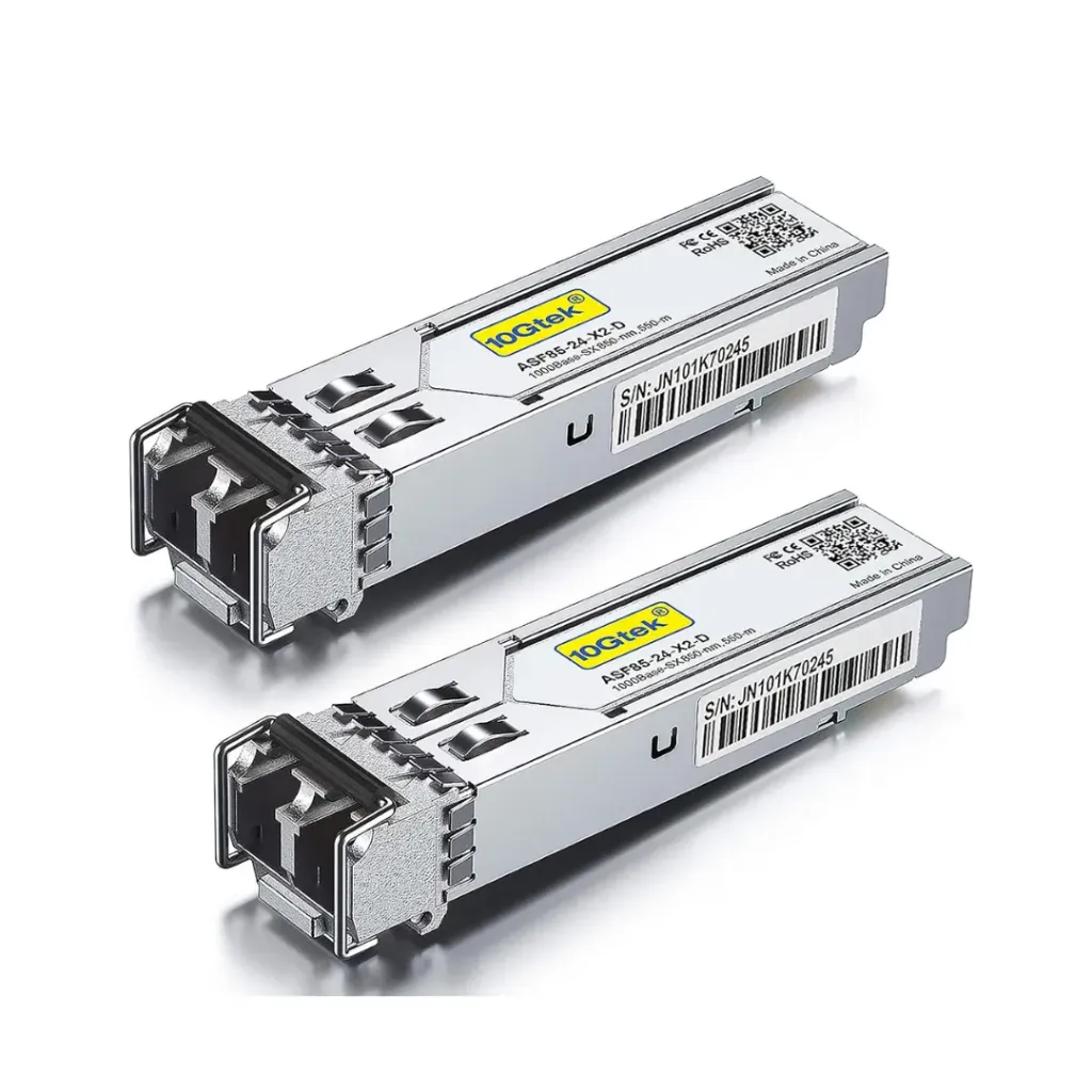 10Gtek 1.25G SFP 1000Base-SX Multimode LC Fiber Transceiver