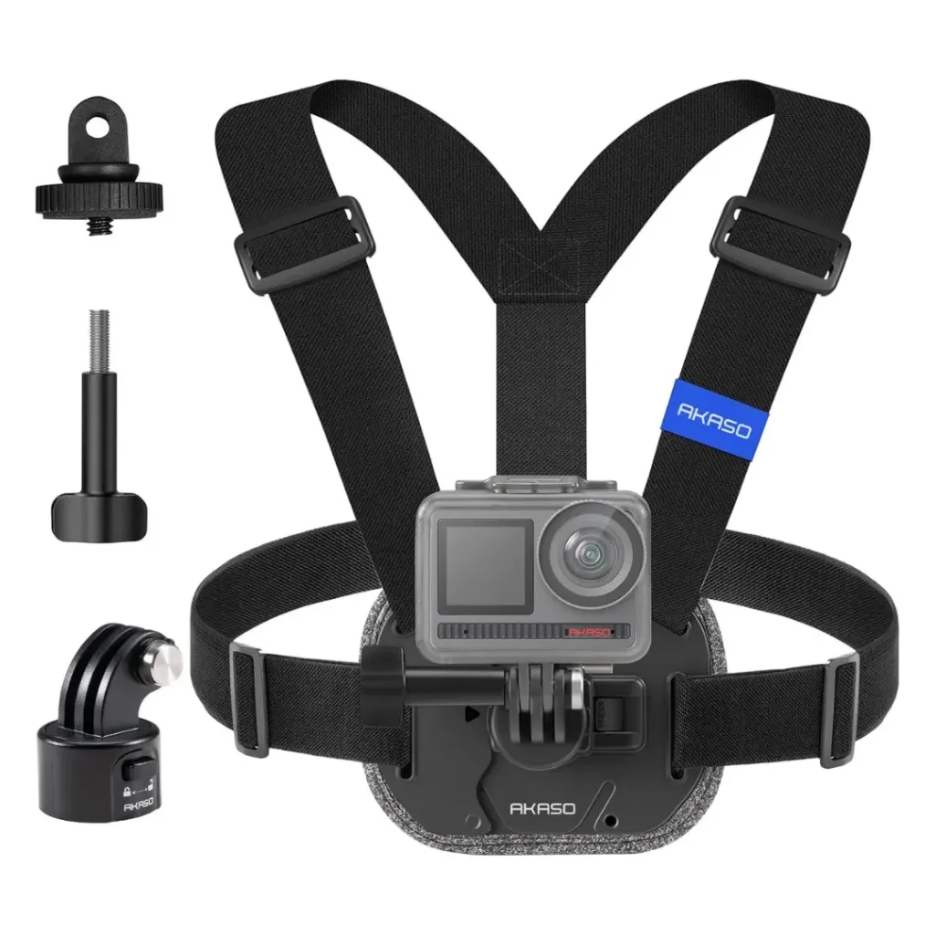 AKASO Quick Release Adjustable Chest Mount Harness Strap for Action Camera