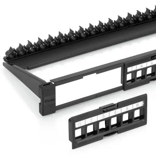 [1713896848319-KwZLs] 24 Ports UTP Blank Keystone Patch Panel