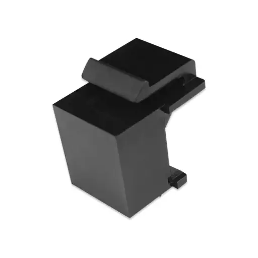 Blank Keystone Jack Insert Black