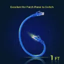 [1714065870159-KwZLs] Cat 6 Network Patch Cable 1ft